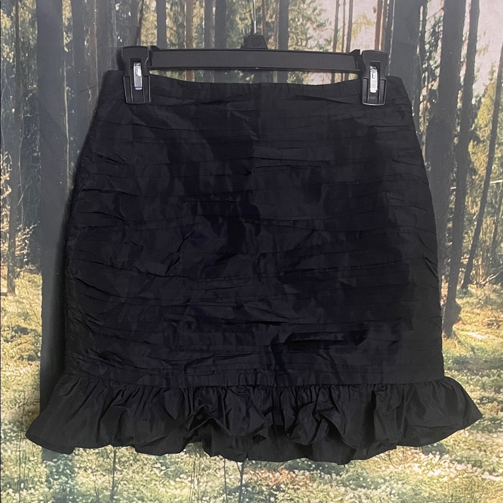 Zara Elegant Black Ruffled Skirt